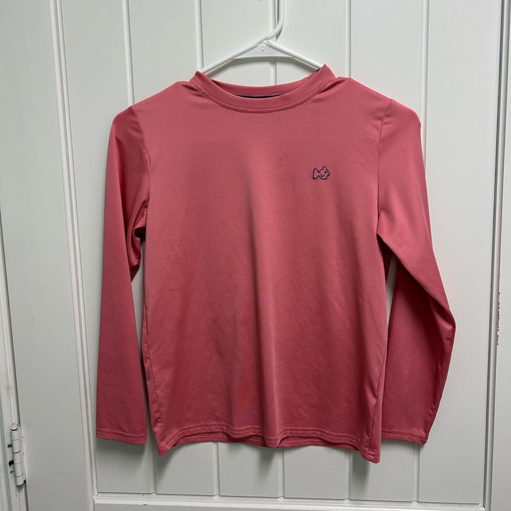 Kids Long Sleeve performance Top - coral